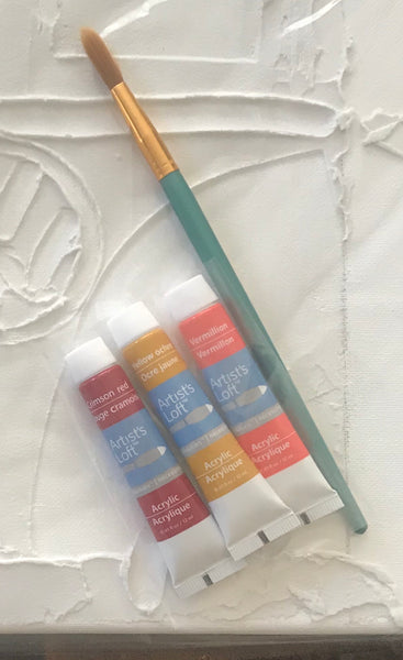 Product.    ARTLAYER  3 small tubes. 1 paint brush